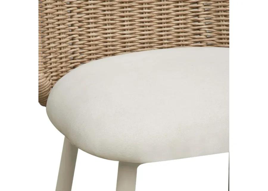 Alexa Cream Outdoor Dining Chair