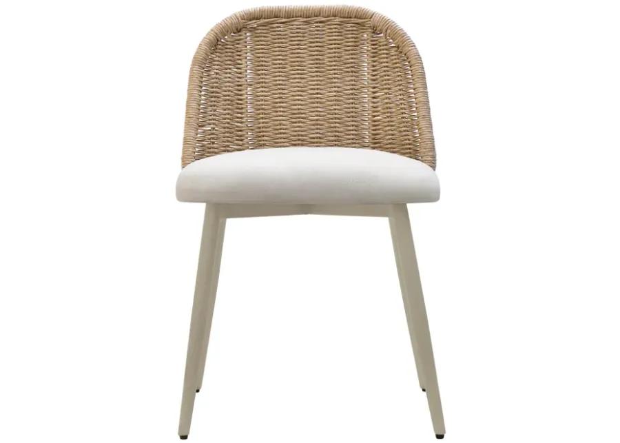 Alexa Cream Outdoor Dining Chair