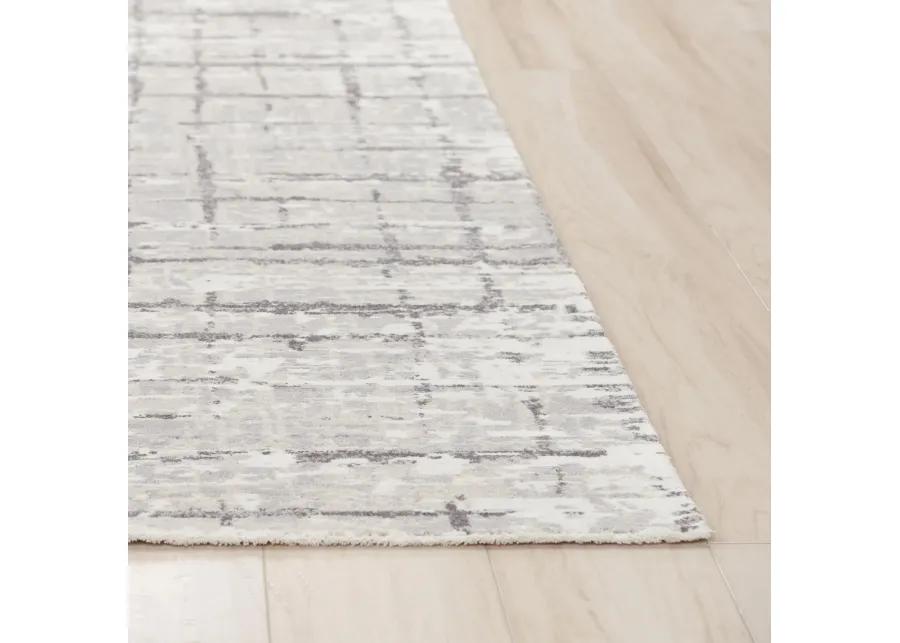 Couture Ivory/Gray Classic/Updated NZ Wool/Tencel Blend 10' x 13' Rectangle Rug