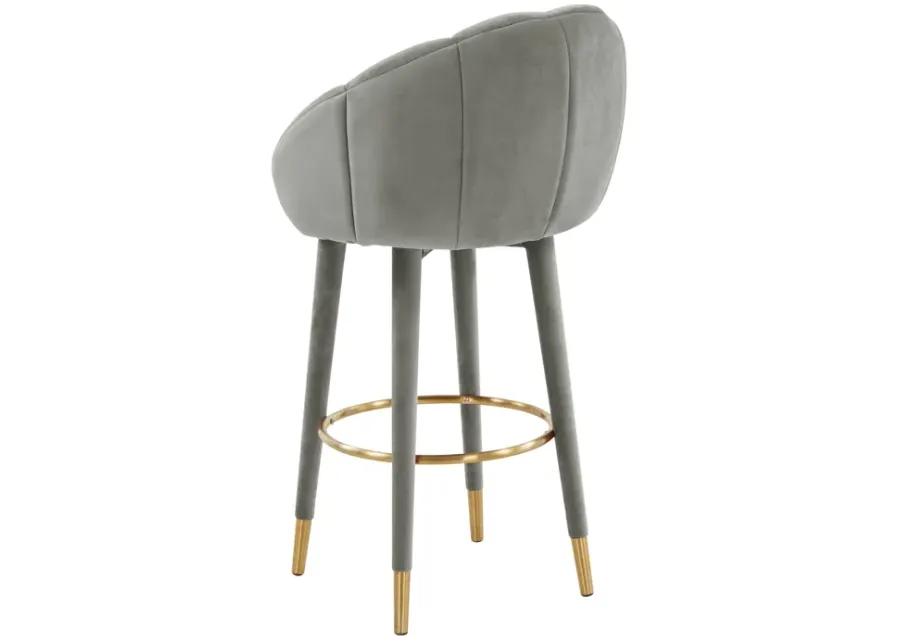 Myla Light Grey Swivel Bar Stool