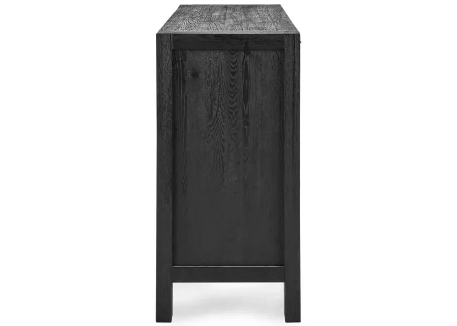 Parsons Four Door Sideboard in Black