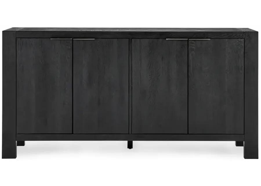 Parsons Four Door Sideboard in Black