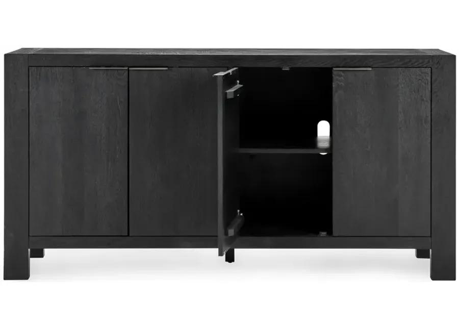 Parsons Four Door Sideboard in Black