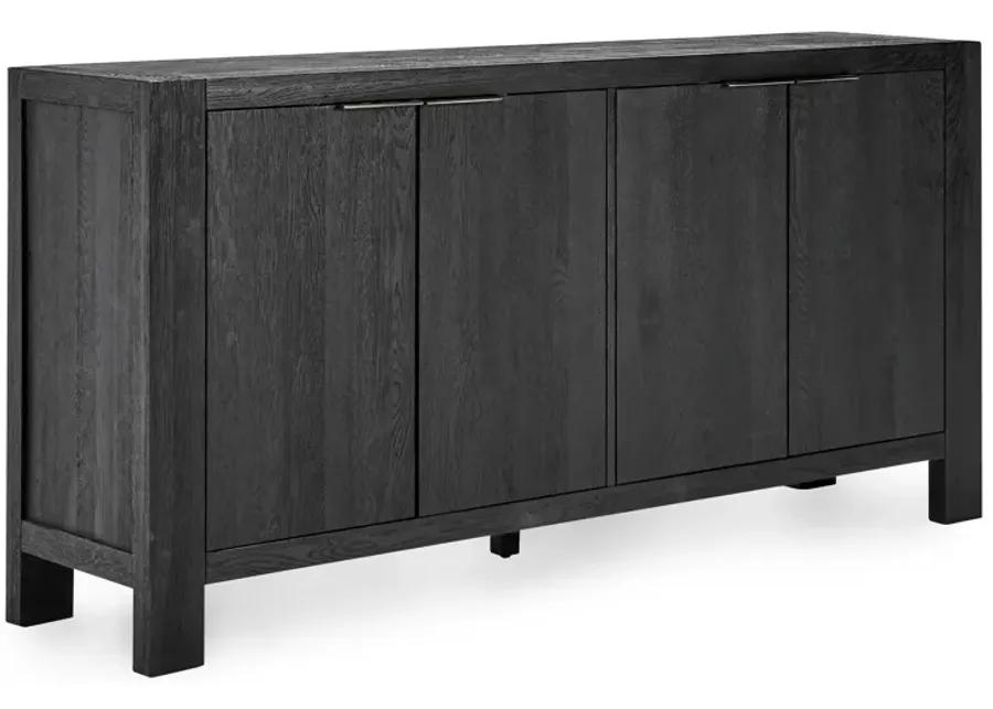 Parsons Four Door Sideboard in Black