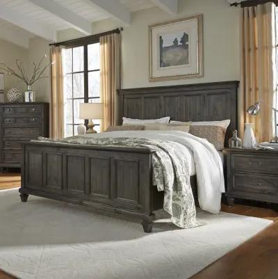 Calistoga Queen Panel Bed in Weathered Charcoal