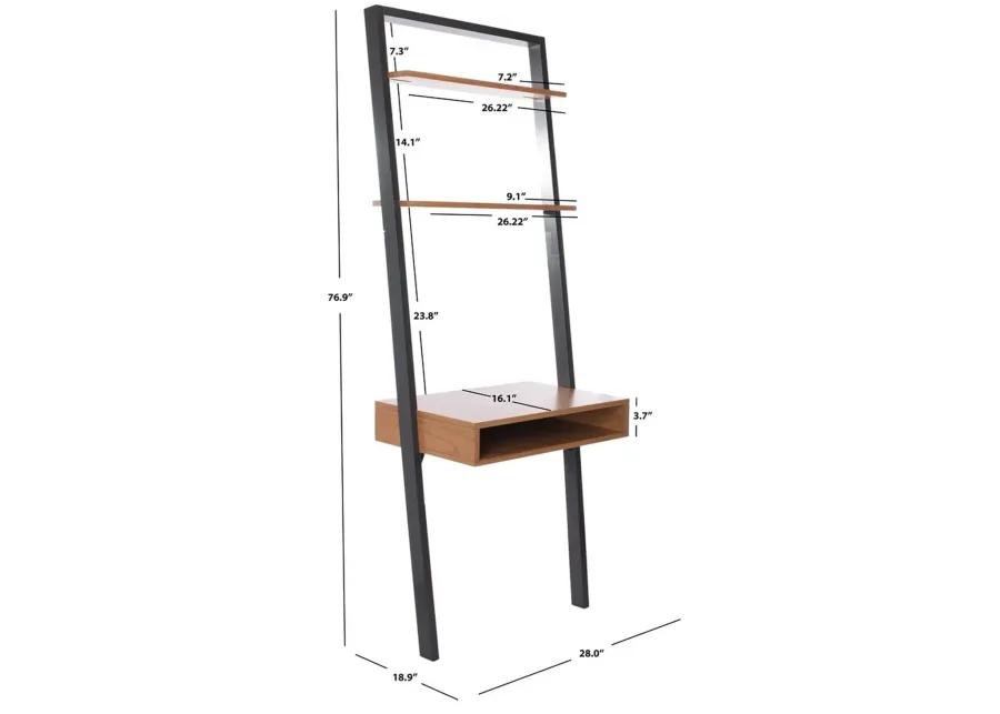 KAMY 2 SHELF LEANING DESK