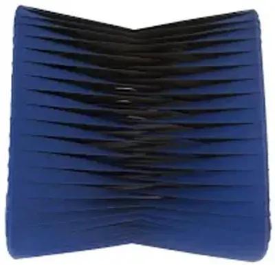 seat belt ottoman, blue/black