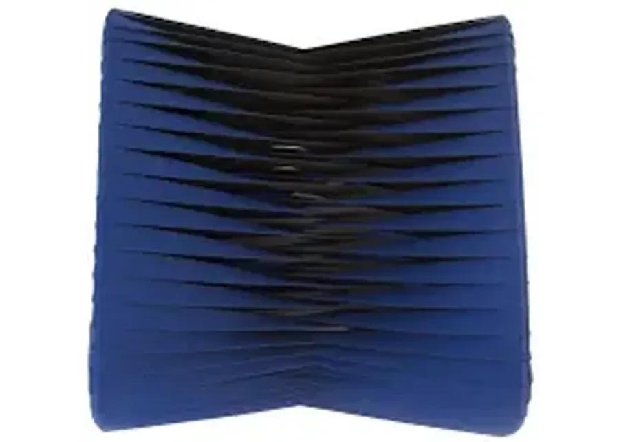 seat belt ottoman, blue/black