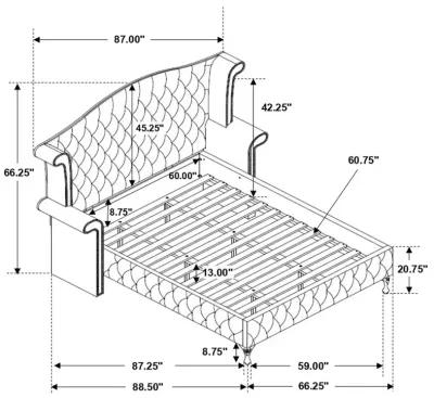 Deanna 5-piece Queen Bedroom Set Black