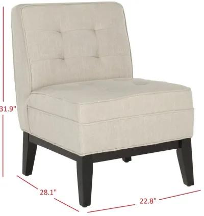 ANGEL TUFTED ARMLESS CLUB CHAIR