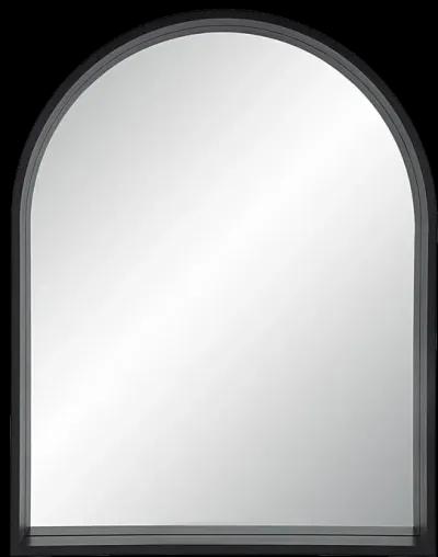 Cove 46" Tall Arch Rectangular Mirror, Matte Black