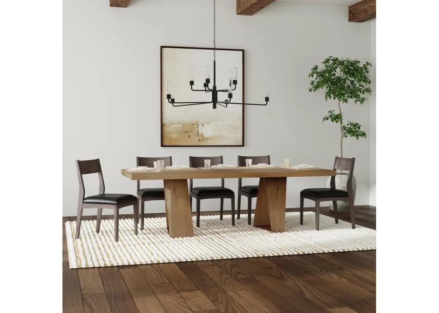 Arleth 94" Reclaimed Oak Transitional Dining Table in Natural