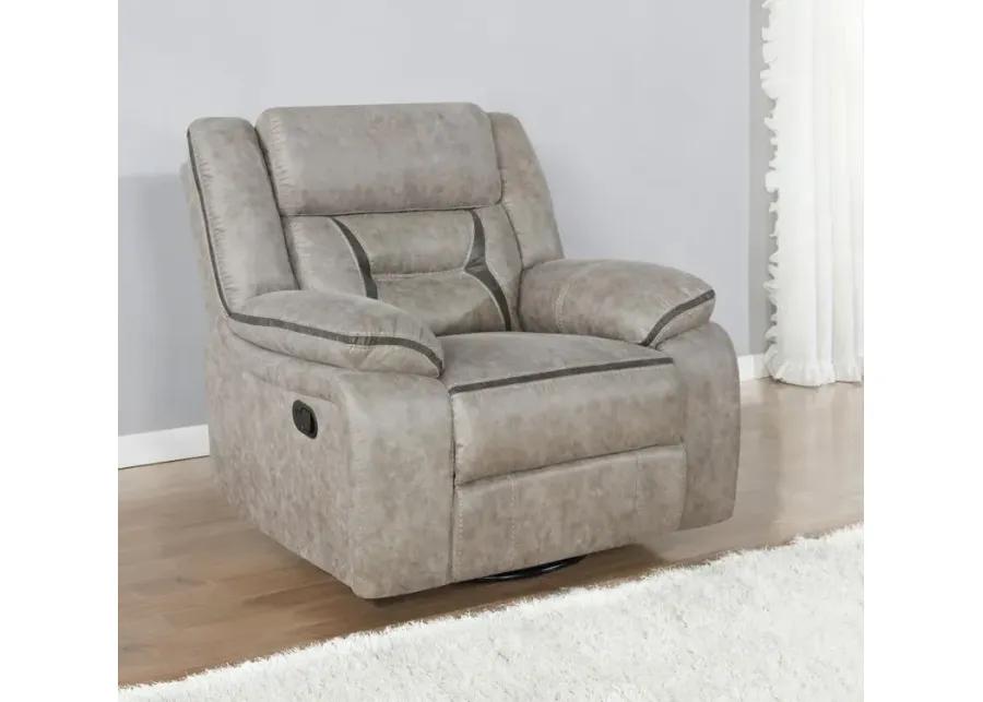 Greer Upholstered Tufted Back Glider Recliner