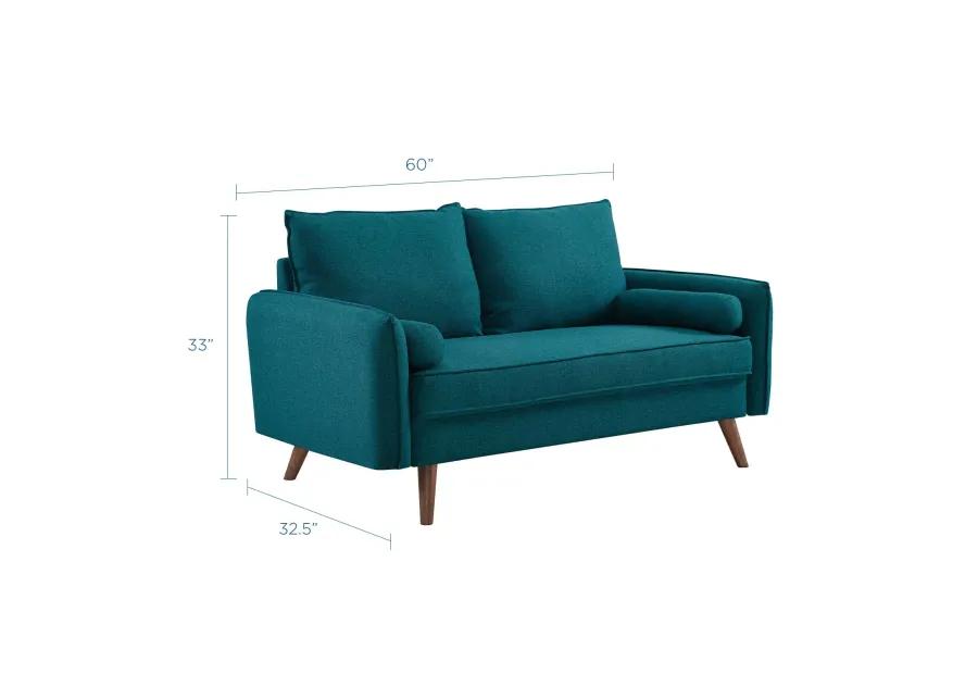 Revive Upholstered Fabric Loveseat