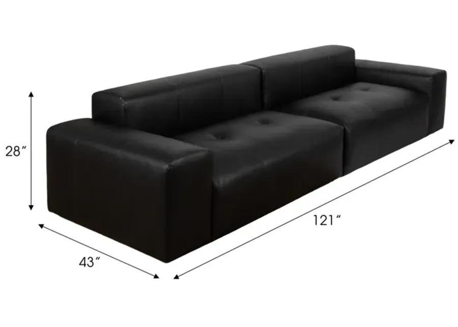 121" Lounge Ii Sofa, Black 2bx