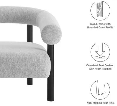 Sable Upholstered Fabric Armchair