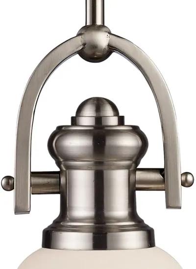 Brooksdale 5'' Wide 1-Light Mini Pendant - Satin Nickel