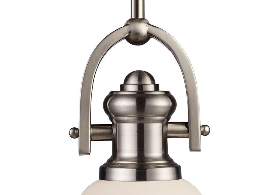 Brooksdale 5'' Wide 1-Light Mini Pendant - Satin Nickel