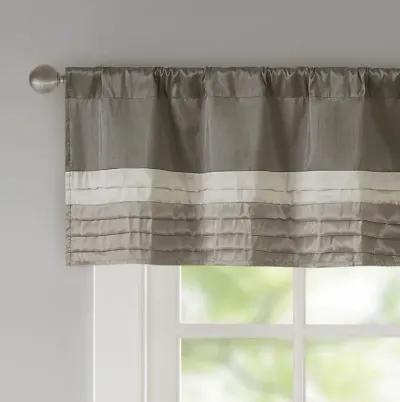 Madison Park Amherst Natural Polyoni Pintuck Window Valance