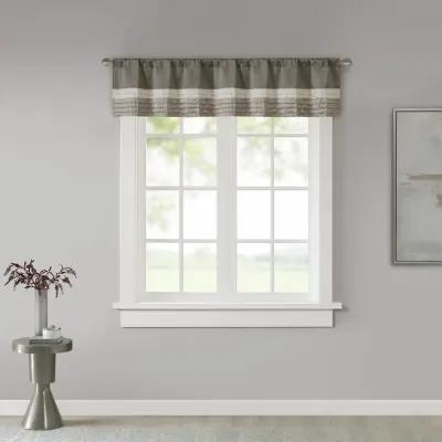 Madison Park Amherst Natural Polyoni Pintuck Window Valance