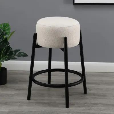 Amble Upholstered Backless Round Stools - Set of 2