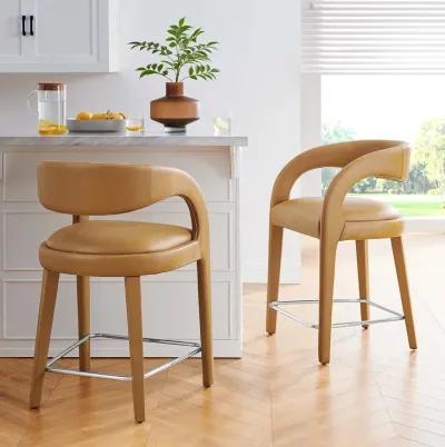 Pinnacle Vegan Leather Counter Stool - Set of 2