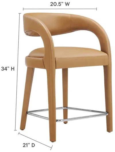 Pinnacle Vegan Leather Counter Stool - Set of 2