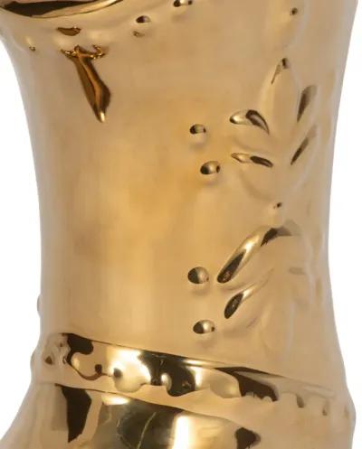 7" Cowboy Boot Vase, Gold