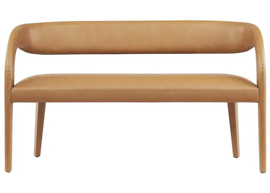 Pinnacle Vegan Leather Accent Bench