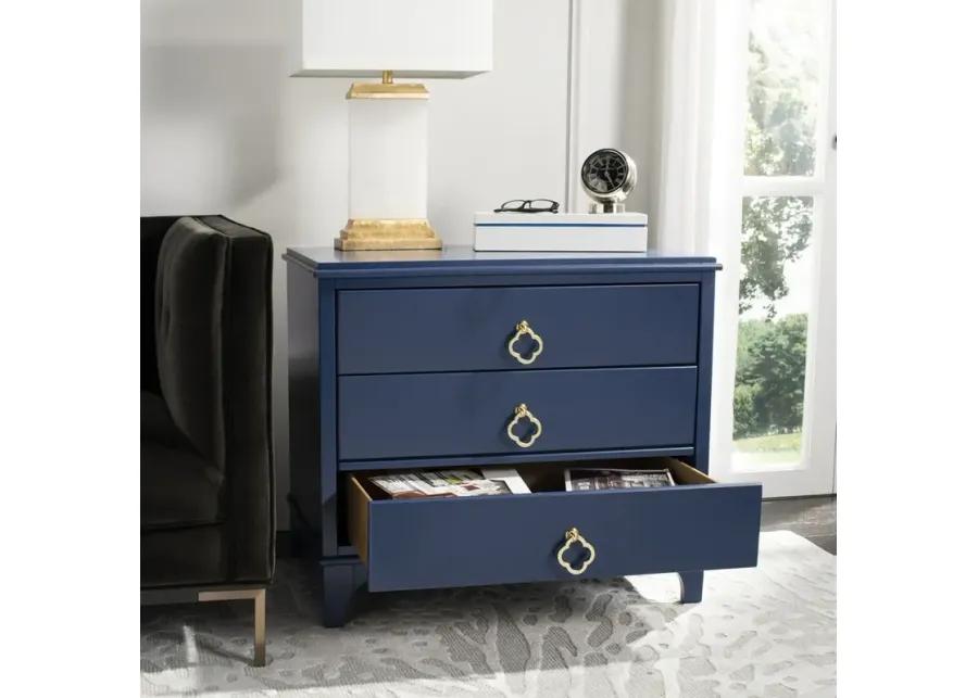 Hannon 3 Drawer Contemporary Nightstand