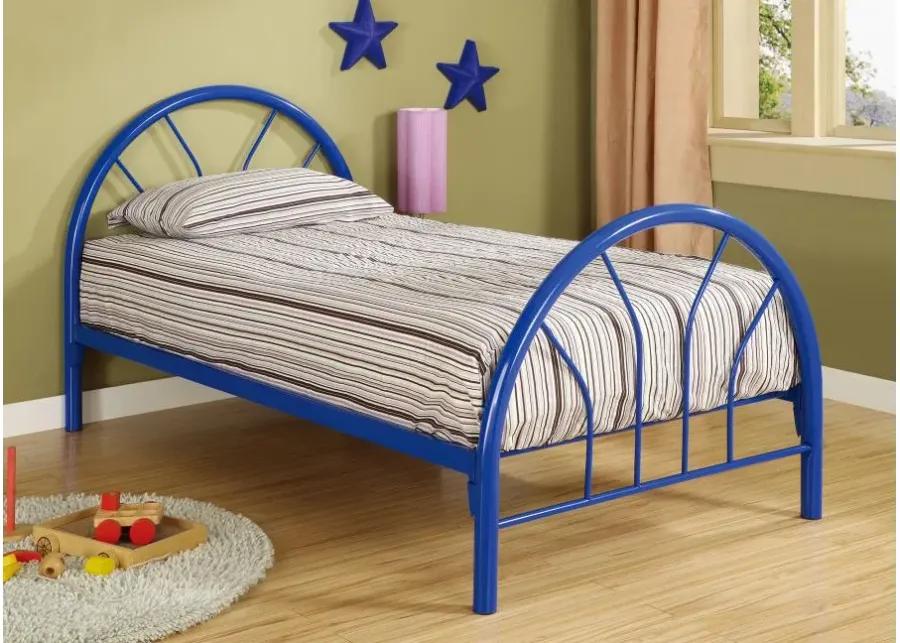 Marjorie Twin Platform Bed Blue