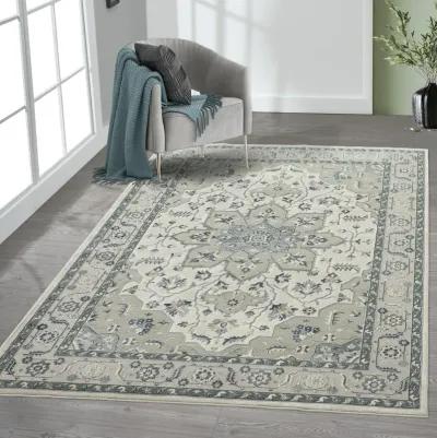 Imagica Traditional Dresden Floral Medallion Area Rug 7'9" x 10'9"