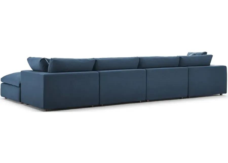 Commix Down Filled Overstuffed 5 Piece Sectional Sofa Set