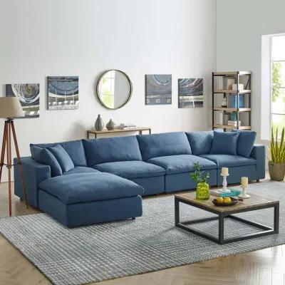 Commix Down Filled Overstuffed 5 Piece Sectional Sofa Set