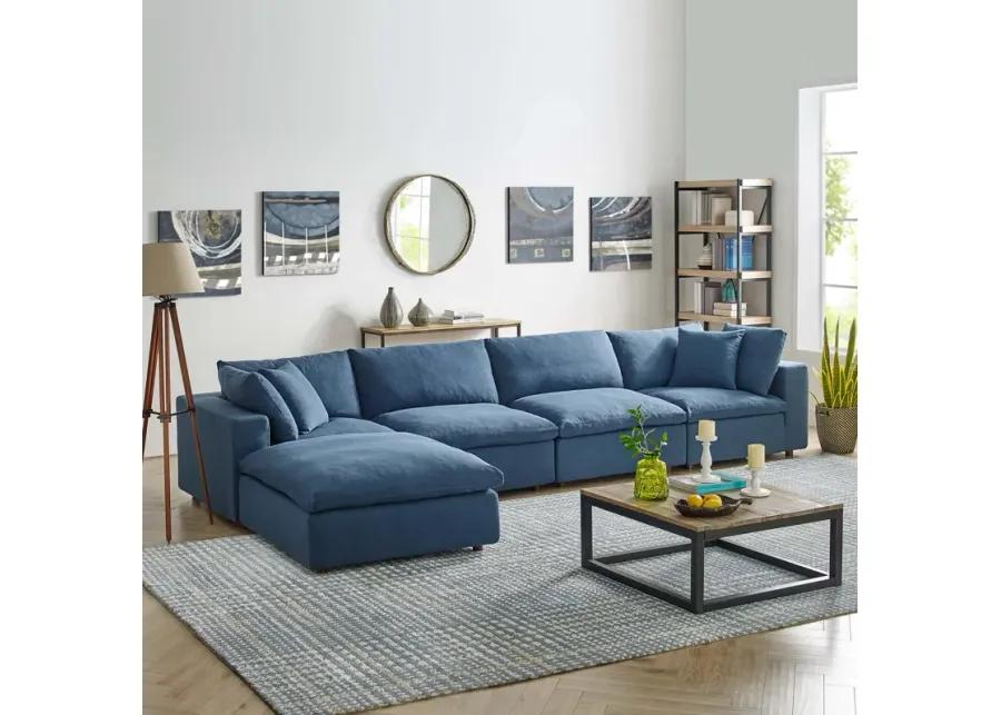 Commix Down Filled Overstuffed 5 Piece Sectional Sofa Set