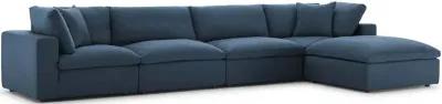 Commix Down Filled Overstuffed 5 Piece Sectional Sofa Set