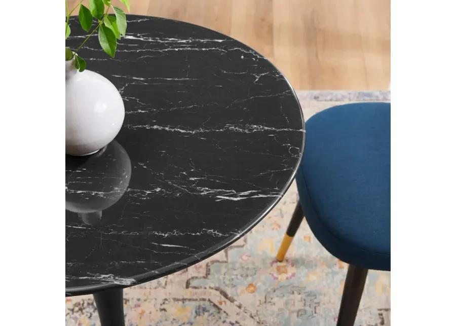 Lippa 28" Artificial Marble Dining Table