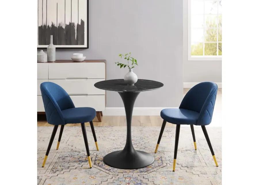 Lippa 28" Artificial Marble Dining Table