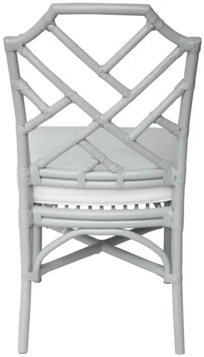 Kara Rattan Dining Side Chair, Gray (Set of 2)