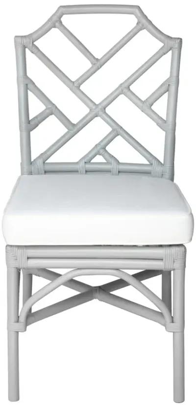 Kara Rattan Dining Side Chair, Gray (Set of 2)