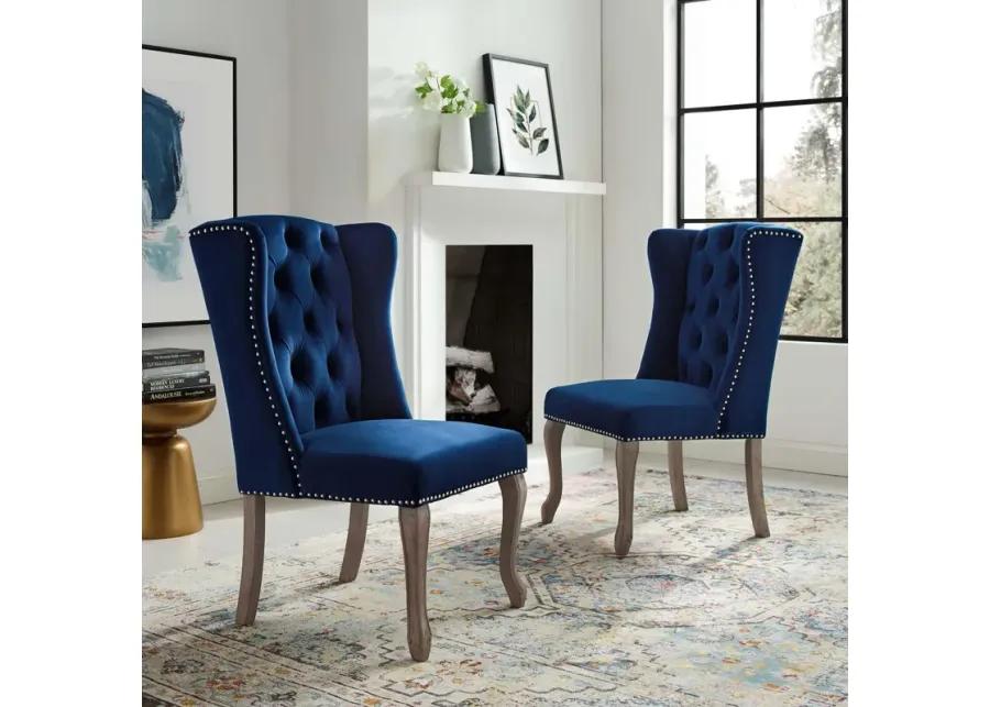 Apprise Side Chair Performance Velvet Set of 2