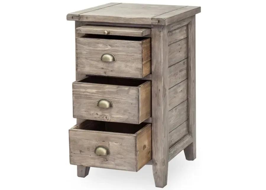 Irish Coast 3 Drw Nightstand - Sundried