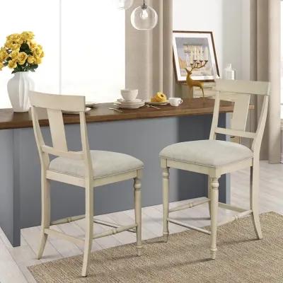 Martha Stewart Fiona Light Grey Counter stool