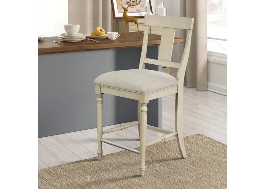 Martha Stewart Fiona Light Grey Counter stool