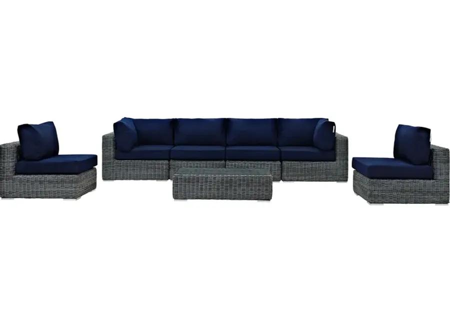 Summon 7-Piece Sunbrella Outdoor Sectional Set