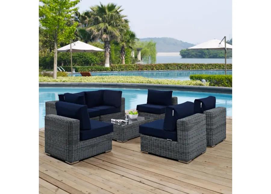 Summon 7-Piece Sunbrella Outdoor Sectional Set