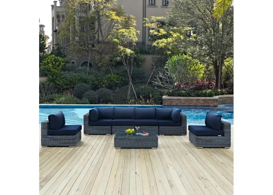 Summon 7-Piece Sunbrella Outdoor Sectional Set