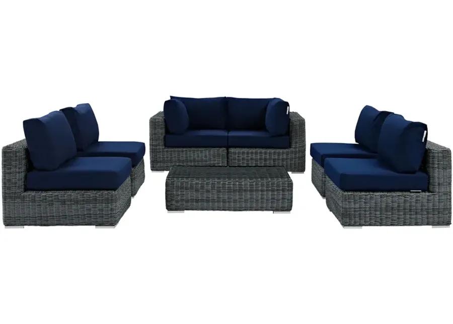 Summon 7-Piece Sunbrella Outdoor Sectional Set