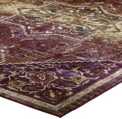 Success Kaede Transitional Distressed Vintage Floral Persian Medallion 4x6 Area Rug