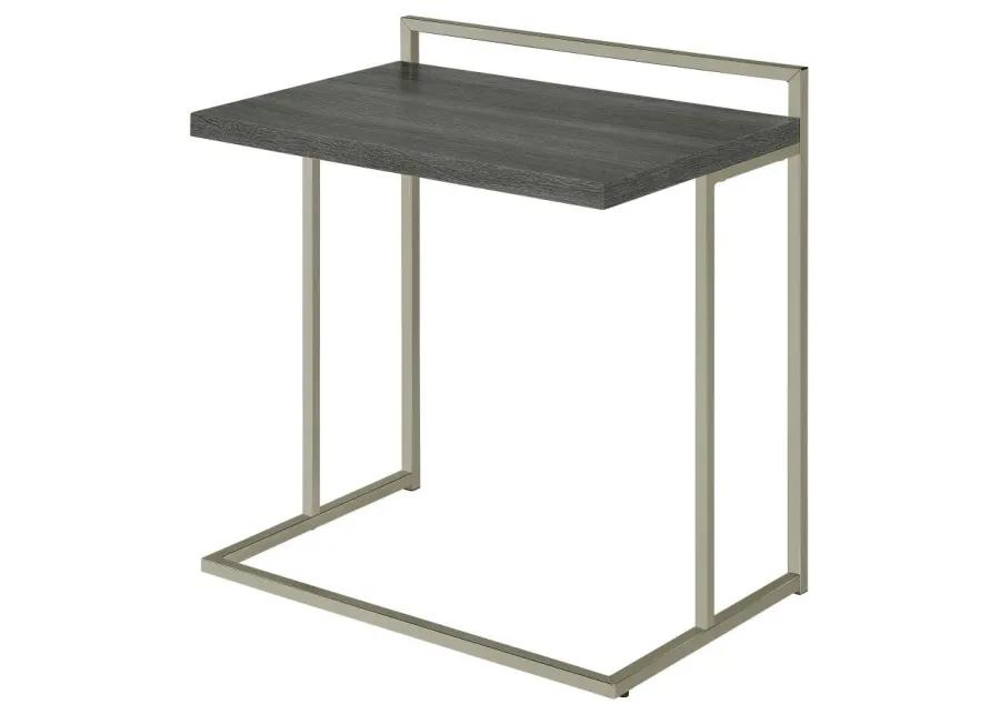 Dani Rectangular Snack Table with Metal Base